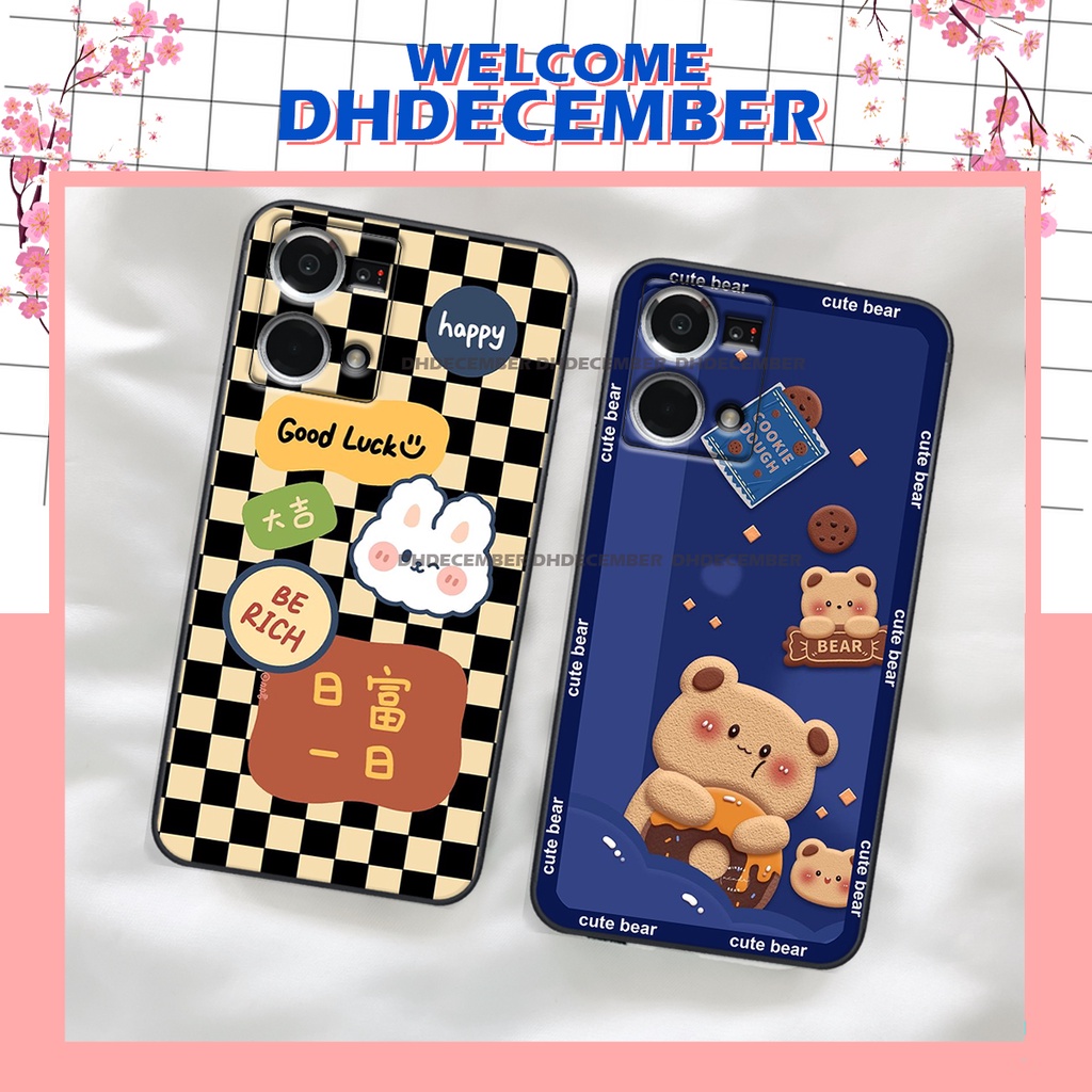 Ốp lưng Oppo RENO 7 4G - RENO 8 4G - BẢO VỆ CAMERA in hình 3D GẤU cute be@r, soda, happy day cực hot ,thời thượng