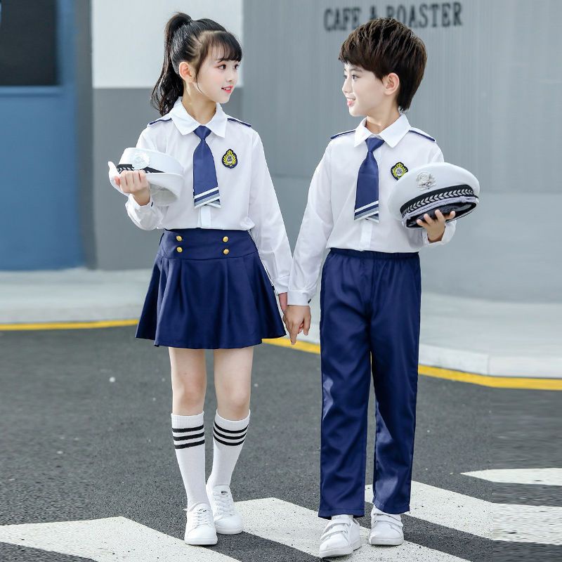 Bộ Đồng Phục Học Sinh Hóa Trang Phi Công Dành Cho Trẻ Mẫu Giáo