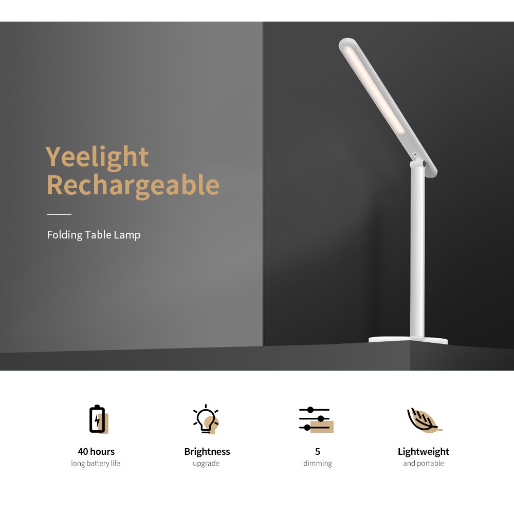 Đèn bàn tích điện Z1 PRO Yeelight - Pin 2500mAh tích điện lên đến 40 giờ, hàng chính hãng