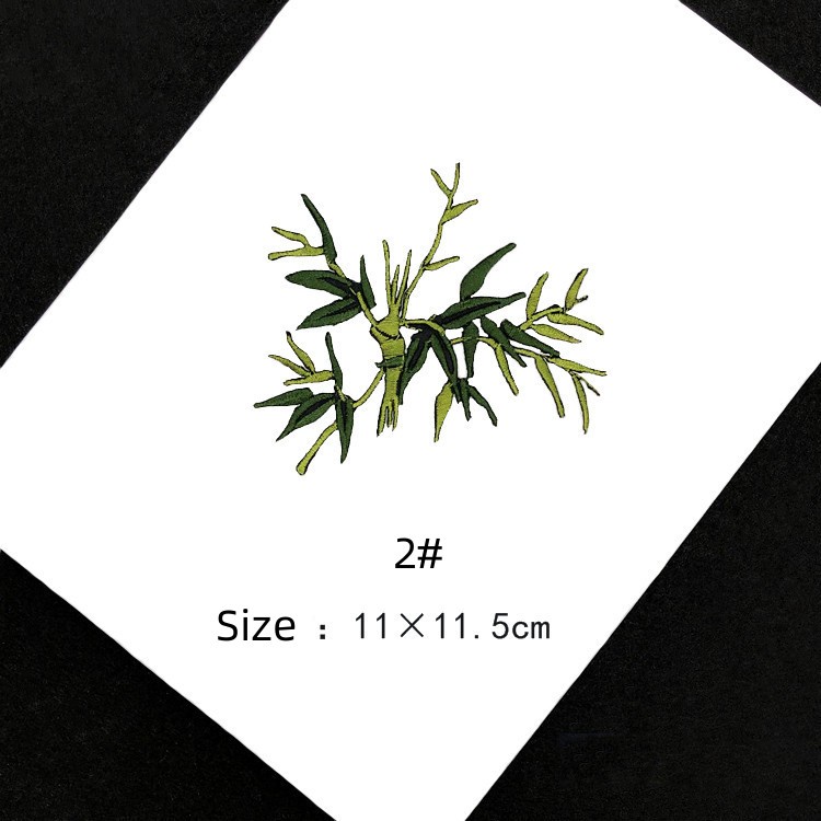 Sticker Ủi Thêu Hình Cây Tre