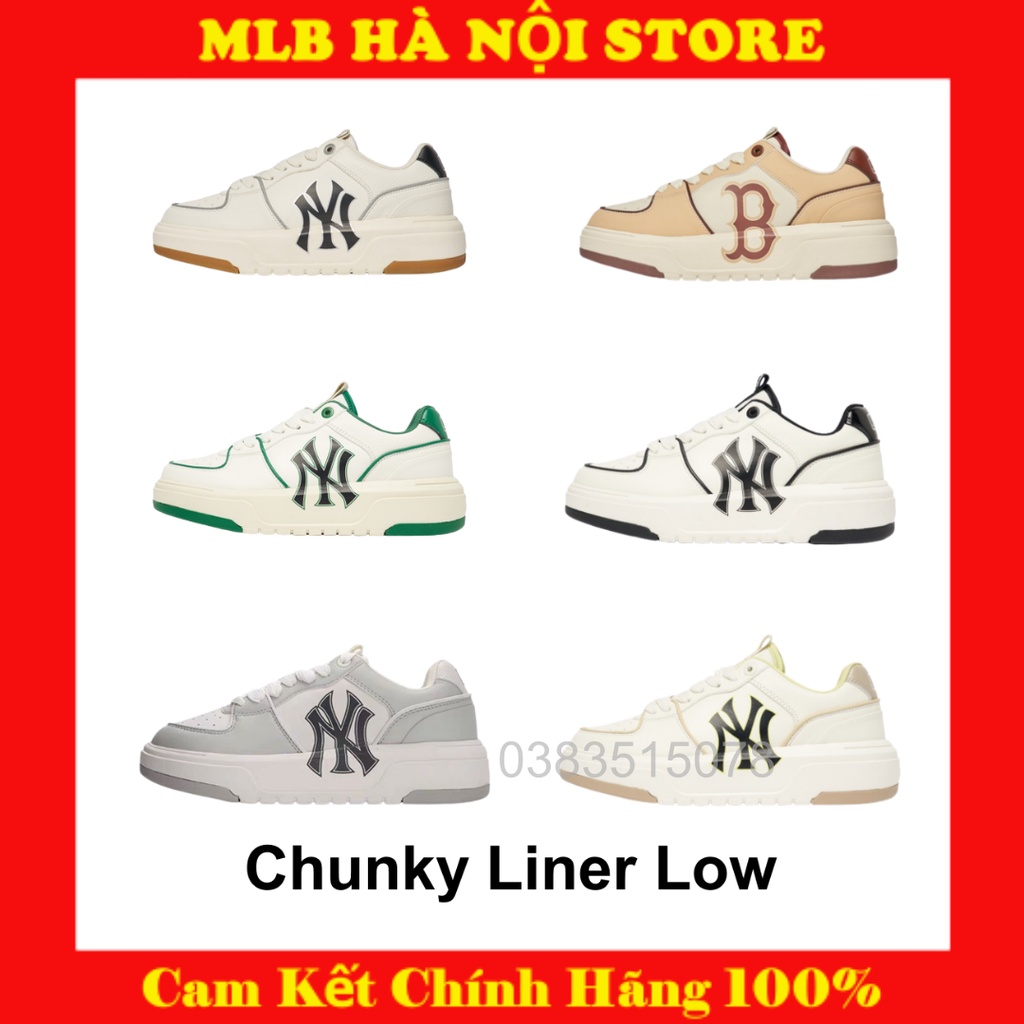 Giày Chunky Liner cổ thấp Chính hãng MLB full tag-full tem -check HiddenTag
