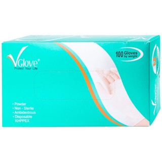 Găng tay cao su y tế VGlove có bột size M