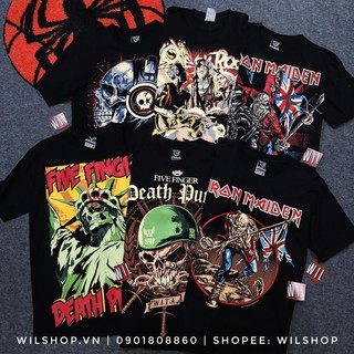 (M, L, XL, XXL) ÁO ONE OK ROCK, FIVE FINGER DEATH PUNCH, IRON MAIDEN - ROCK TEE ROCK BAND TEE - ÁO THUN PHÔNG NHẠC ROCK