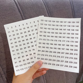 Tem số thứ tự dán chai sơn 2 màu