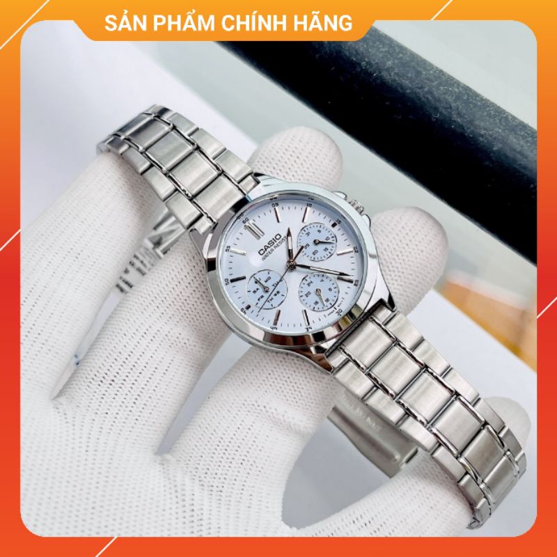 Đồng hồ nữ dây thép chính hãng Casio LTP-V300D