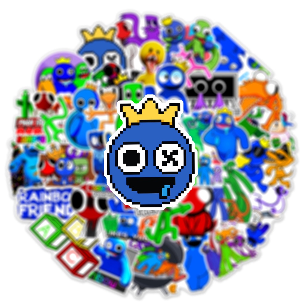 ❉ Bạn Bè Cầu Vồng < ROBLOX > Series 01 Hình Dán ❉ Bộ 50 Hình Dán Dùng Trang Trí Vali Laptop Ván Trượt DIY