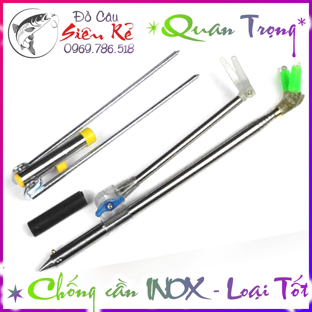 VIP | Chống cần câu tay đơn đài - Làm bằng INOX Không gỉ - Loại tốt - Giá rẻ nhất