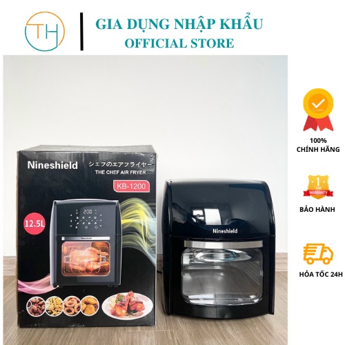 Nồi chiên không dầu dung tích Nine Shield 10L,10.5L,12L. Phiên bản mới nhất 2022.Bảo hành 24 tháng