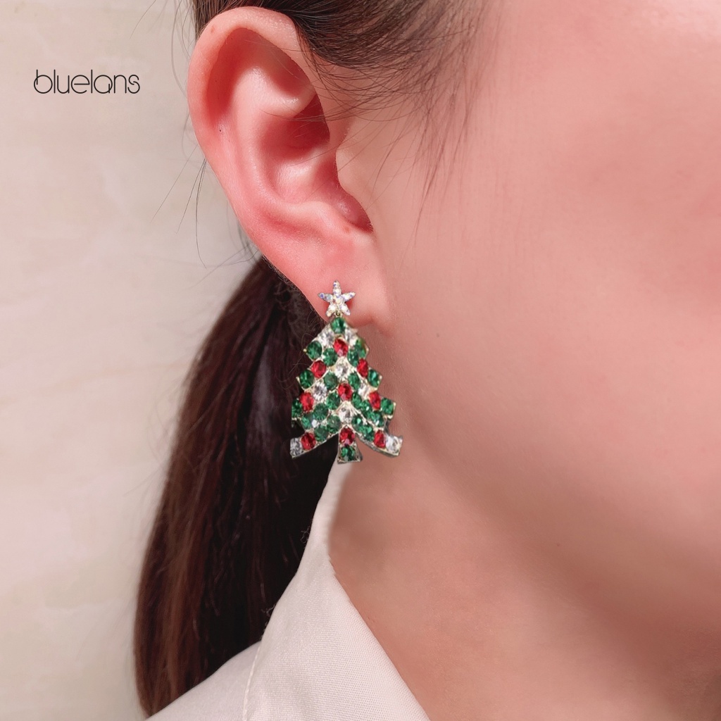 1 Đôi Bông Tai Nữ Đính Đá Zircon Thời Trang