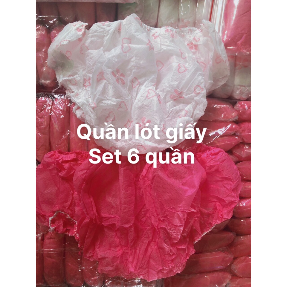 [THANH LÝ] Quần lót giấy set 6 quần freesize