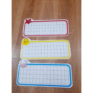 Phiếu cá nhân ngang,dọc A3-A4 ép plastic có sẵn nam châm