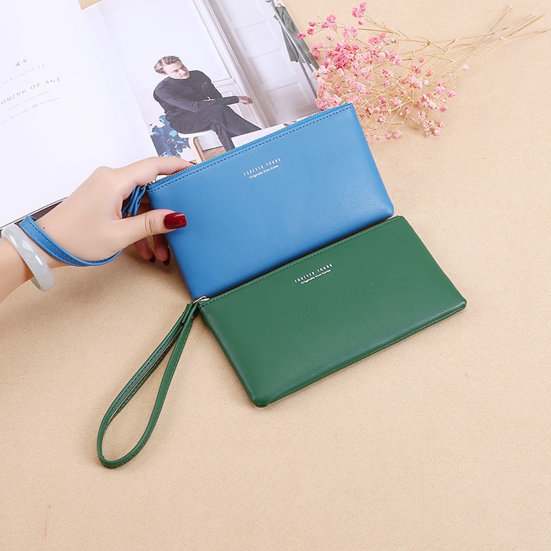 Ví Nữ Dáng Dài Có Khóa Kéo Thời Trang Phong Cách Hàn Quốc