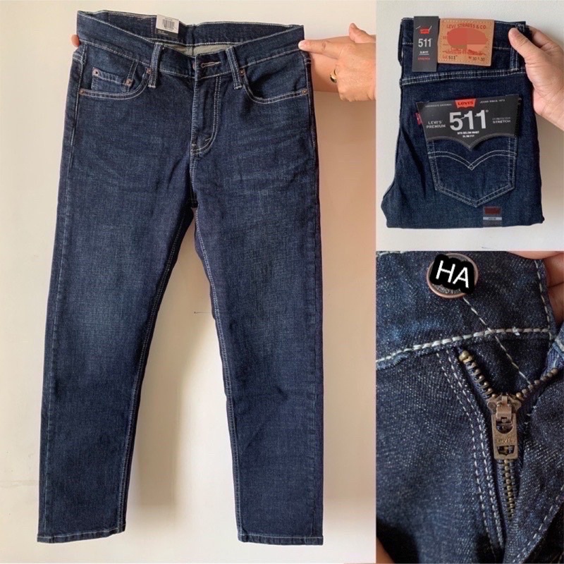 Quần jean nam ⚡ 𝗛𝗮̀𝗻𝗴 𝗰𝗮𝗼 𝗰𝗮̂́𝗽 ⚡ Quần bò đẹp ống đứng, chất co giãn thoải mái, màu xanh đá, trẻ trung, năng đ