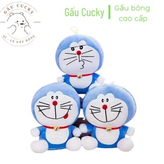 Gấu bông doreamon 3 biểu cảm size 24cm lông mềm mại, bông trắng cao cấp