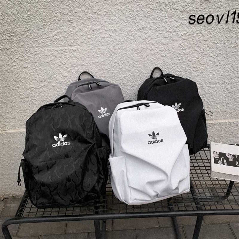 ⚡Còn Hàng⚡Adidas Ba Lô Sinh Viên In Chữ Thời Trang Túi Đựng Máy Tính Du Lịch Sức Chứa Lớn Cho Cả Nam Và Nữ Ba Lô Đơn Giản Đa Năng Thường Ngày