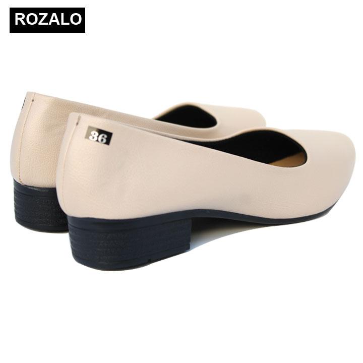Giày búp bê nữ da mờ Rozalo R5603