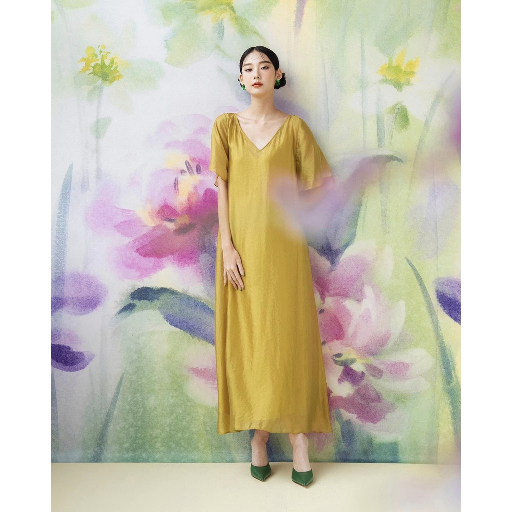 Đầm suông Irina (Light Olive)