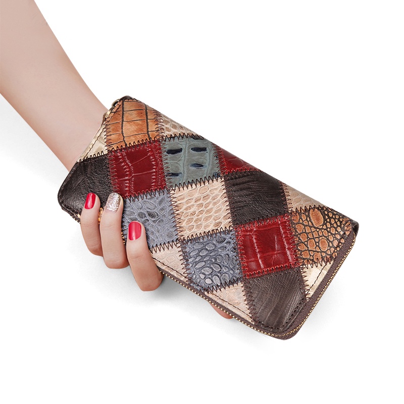 Ví da bò COBBLER LEGEND dáng dài có khóa kéo thời trang cho nữ