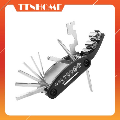 Bộ lục giác sửa chữa cầm tay đa năng tua vít 15-in-1 Hex Screw , bộ dụng cụ sửa chữa xe đạp