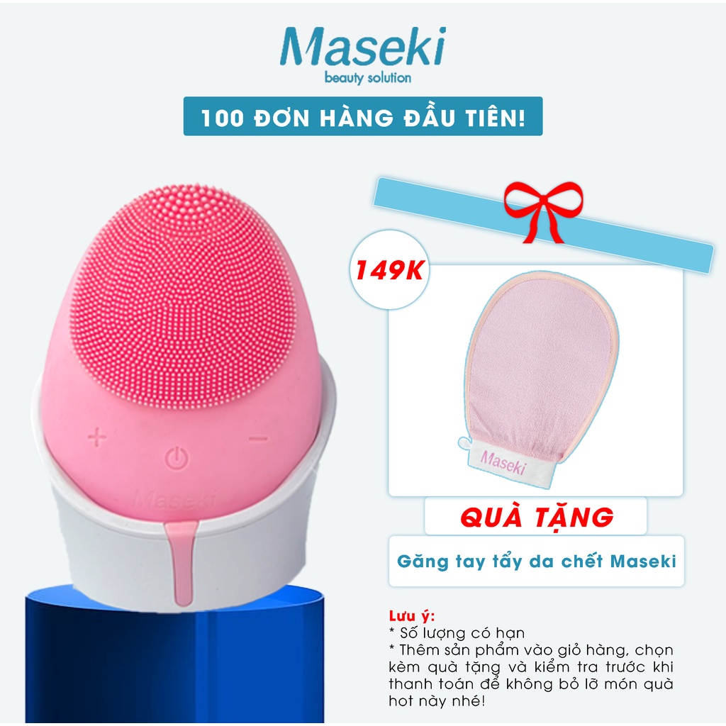 Máy rửa mặt masage Nhật Bản Maseki, Chăm sóc da sạch sâu và đẩy mụn hiệu quả