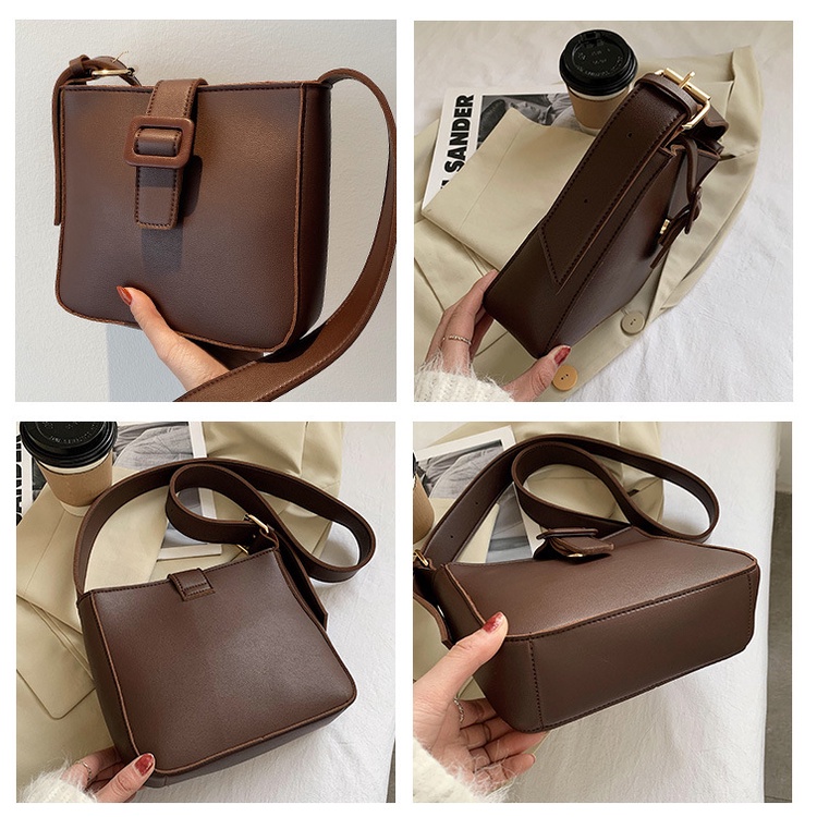 Túi đeo chéo IELGY phong cách cổ điển đơn giản thời trang dành cho nữ