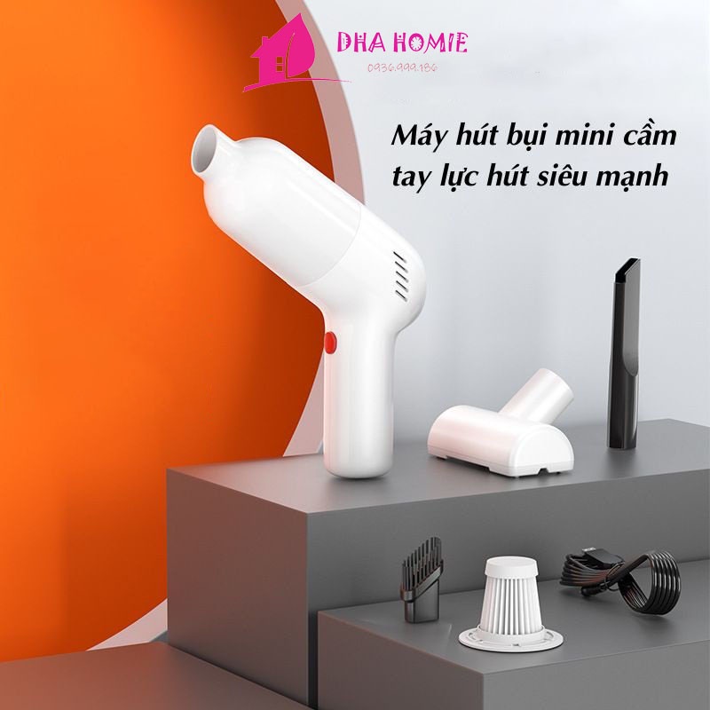 MÁY HÚT BỤI CẦM TAY MINI, HÚT LÔNG CHÓ MÈO, HÚT BỤI Ô TÔ BẢO HÀNH 6 THÁNG.