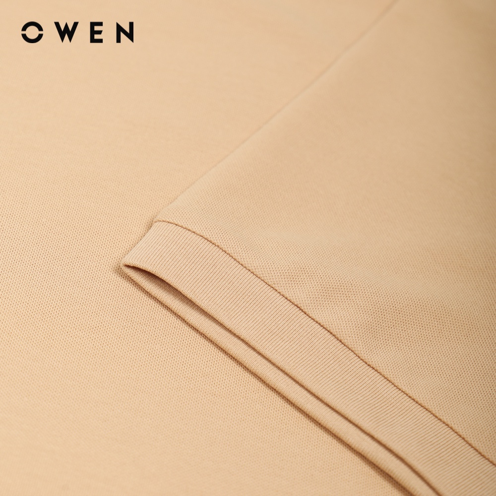 OWEN - Áo Tshirt ngắn tay Body Fit Vàng - TSN220647