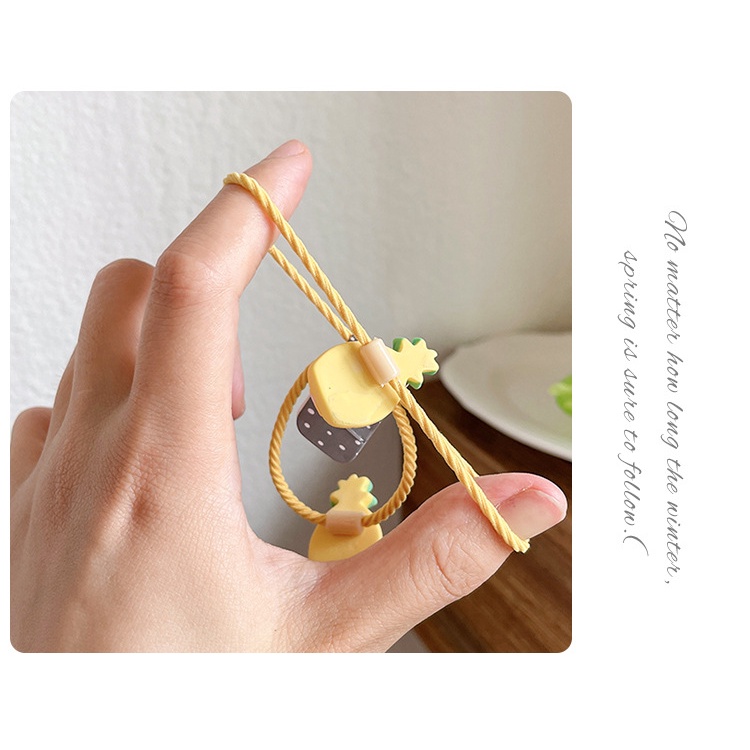 Set 09 ghim tóc, chun tóc, kẹp tóc cho bé gái và bạn gái may thủ công xinh xắn, dễ thương ngọt ngào