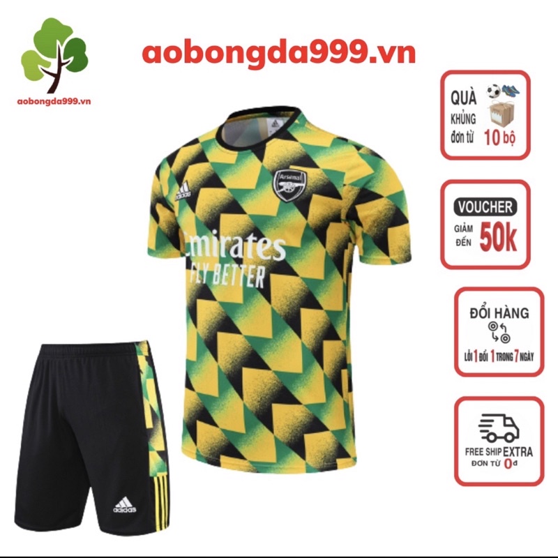 Quần áo đá bóng đá banh clb  Arsenal - sét áo quần bóng đá ARS mẫu mới 2021 - 2022 vải cao cấp - aobongda999.vn