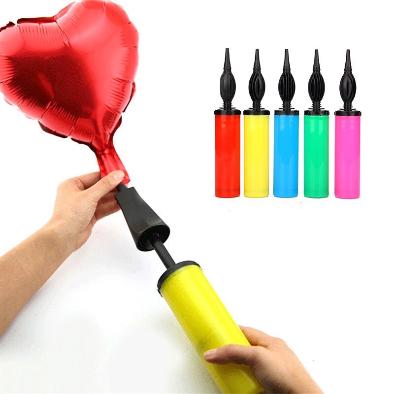 Bơm bóng cầm tay, bơm bóng bay,  bóng chữ, bóng cao su tiện dụng