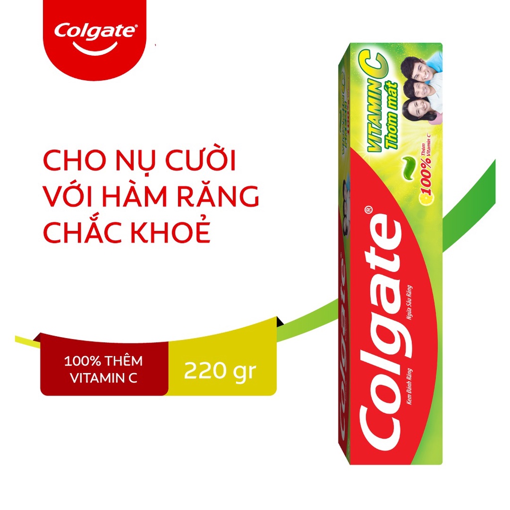 KEM ĐÁNH RĂNG COLGATE VITAMIN C THƠM MÁT 220G