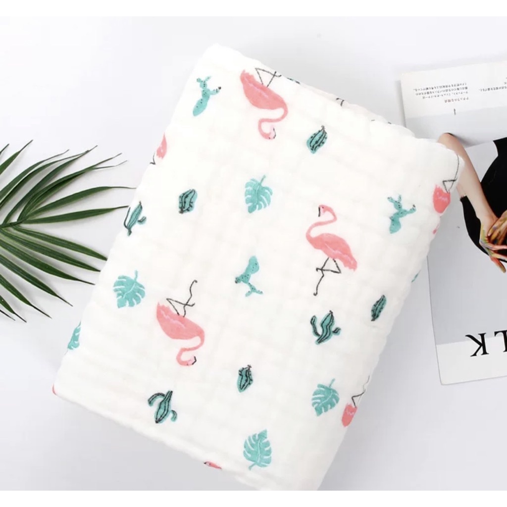 Khăn xô nhăn 6 lớp khăn tắm xô cho bé 100% cotton siêu mềm, Thị Nhím Store, Khăn tắm xô cho bé sơ sinh xuất Nhật in hình