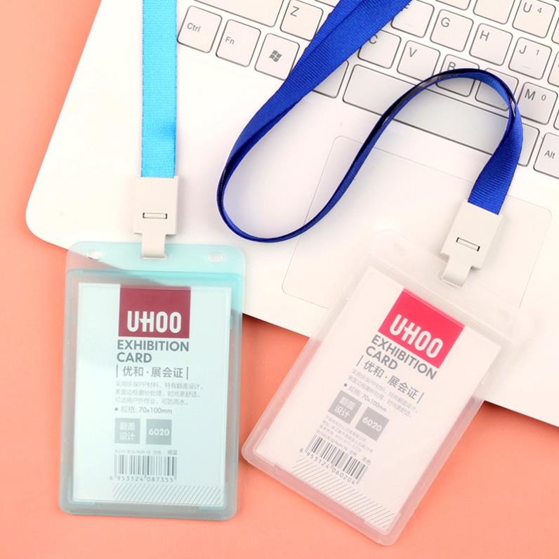 Thẻ đeo bảng tên nhân viên văn phòng nhựa cao cấp Ngang Dọc H204