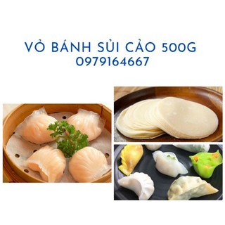 Vỏ hoành thánh tươi 500g  ( luộc , hấp ) giao hỏa tốc