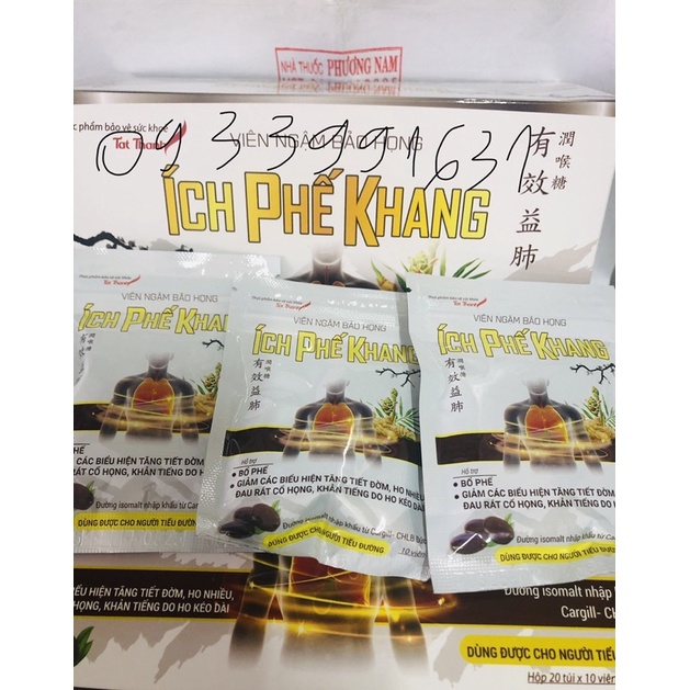 Kẹo ngậm ích phế khang-gói 10viên