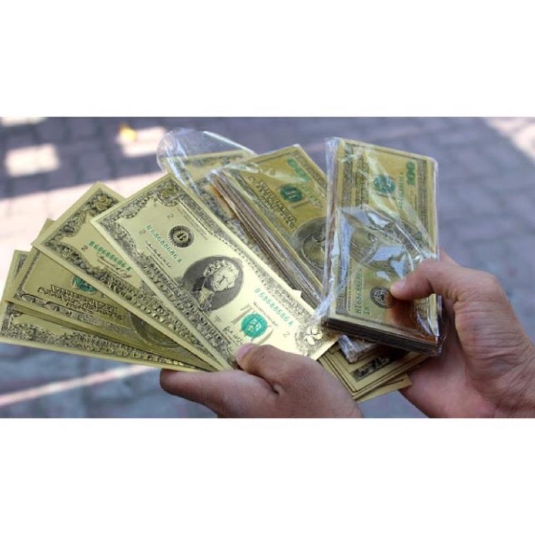 100 tờ đô thiếc làm oản, tháp tiền trang trí tài lộc