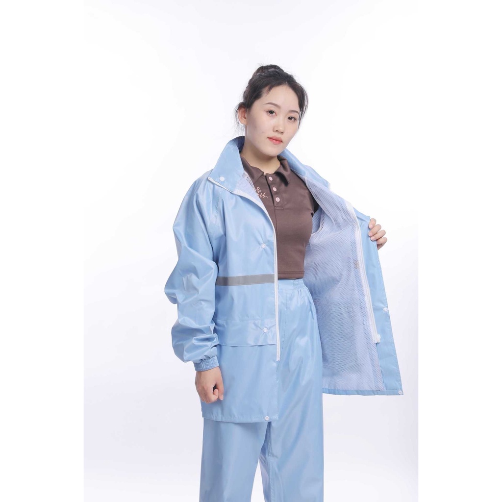 Bộ Áo Mưa Màu Sắc Phản Quang Dành Cho Người Lớn