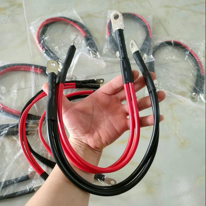 Dây nguồn ắc quy siêu to lõi 20mm dài 50cm bấm cos 2 đầu