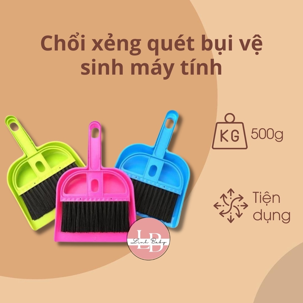 Chổi xẻng quét bụi vệ sinh máy tính