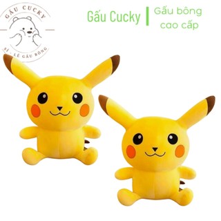Gấu bông pikachu đứng size 20-25cm, 100% ảnh thật, vỏ quảng châu cao cấp