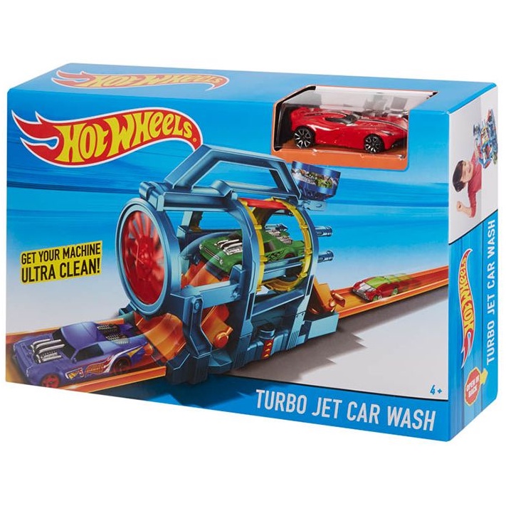 Bộ Hot Wheels rửa xe xoáy trục