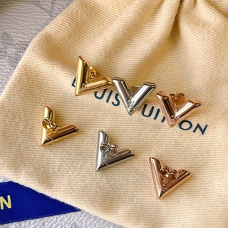 Louis vuitton bông tai lv bằng thép titan thời trang cho nữ