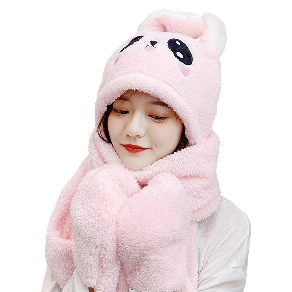 LAYOR1 Mũ Tai Thỏ Giữ Ấm Thời Trang Cho Nữ