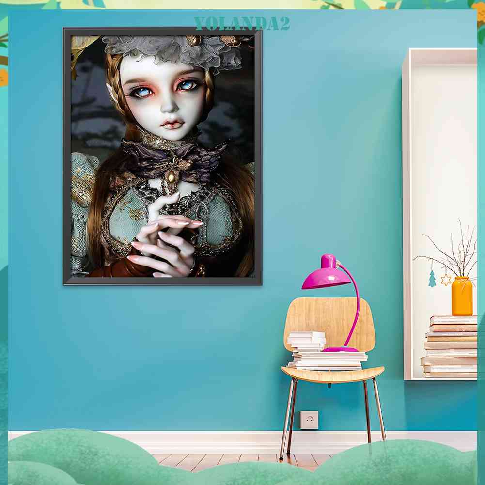 Tranh Thêu Chữ Thập 11CT Họa Tiết Cô Gái