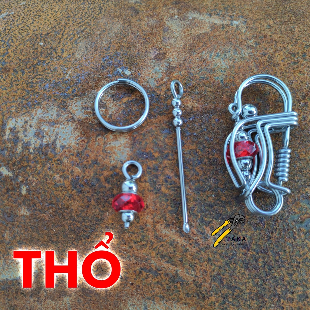 Móc khoá thủ công phong thủy mệnh THỔ
