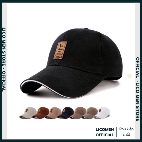 Mũ Lưỡi Trai Thời Trang nam giới chất cotton cho mùa thu thể thao ngoài trời MLC01 LicoOfficial