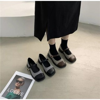 Giày mary jane đế đốc 3 phân mũi vuông