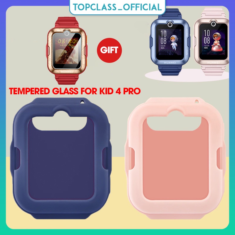Tặng Kính Cường Lực Vỏ Ốp Silicone Bảo Vệ Dành Cho Đồng Hồ Thông Minh Trẻ Em Huawei Watch Kid 4 Pro 3Pro 3S 3X 4X E2 Watchs Kid 4 Pro