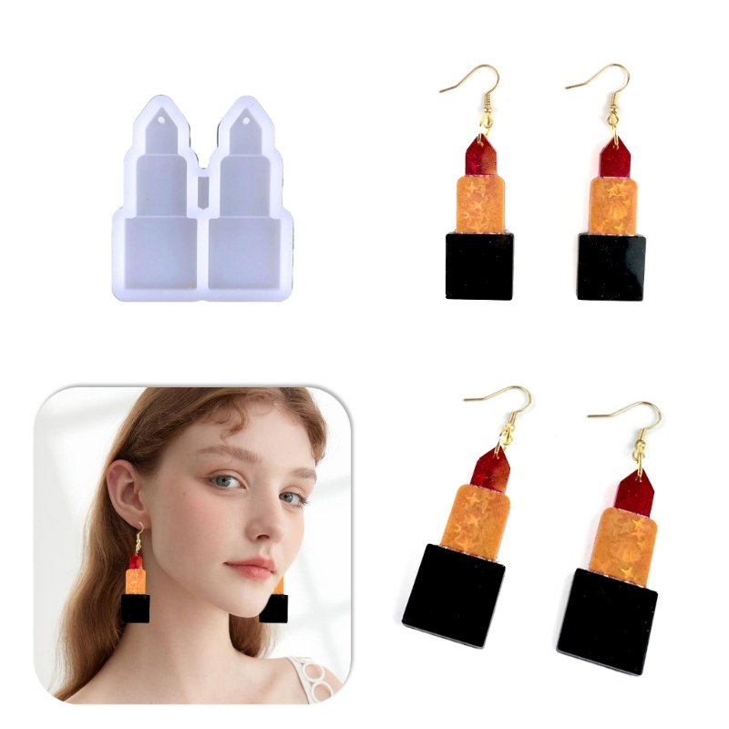 Sa Khuôn Silicon Làm Mặt Trang Sức Bông Tai DIY