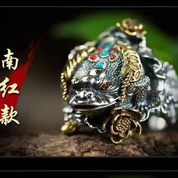 Nhẫn Hở Mạ Vàng Hình Con Cóc Thời Trang Cá Tính Dành Cho Nam Và Nữ